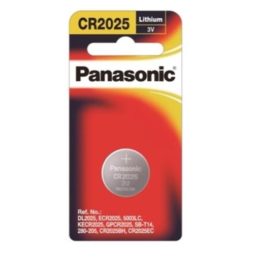 Panasonic Lithium Coin CR-2025 Battery 3V CR-2025PT/1B