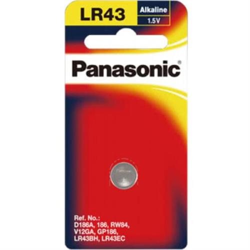 Panasonic Micro Alkaline Coin LR-43PT/1B