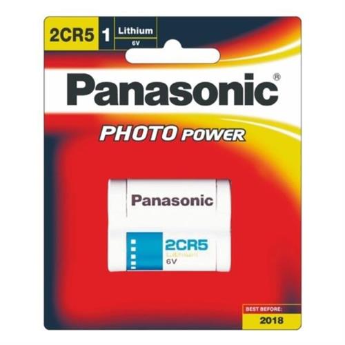 Panasonic Photo Lithium 6V 2CR-5W Battery 2CR-5W/1BE