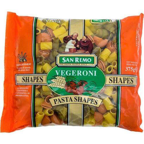 San Remo Pasta Vegeroni Pasta Shapes No. 120 375g