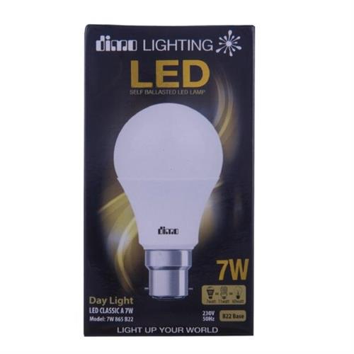 Dimo LED Bulb B22 7 Watt Cool Daylight Pin Type