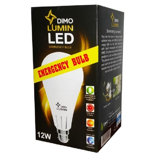 Dimo Lumin Emergency Bulb 12W Day Light Pin Type