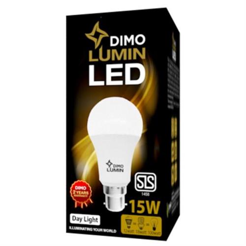 Dimo Lumin LED A3 Bulb B22 15W Day Light Pin Type