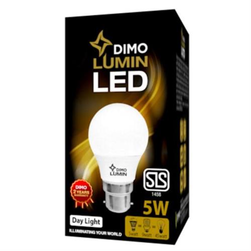 Dimo Lumin LED A3 Bulb B22 5W Day Light Pin Type