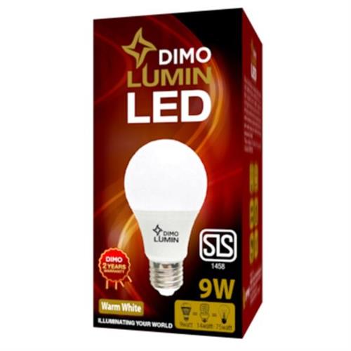 Dimo Lumin LED A3 Bulb B22 9W Warm White Pin Type