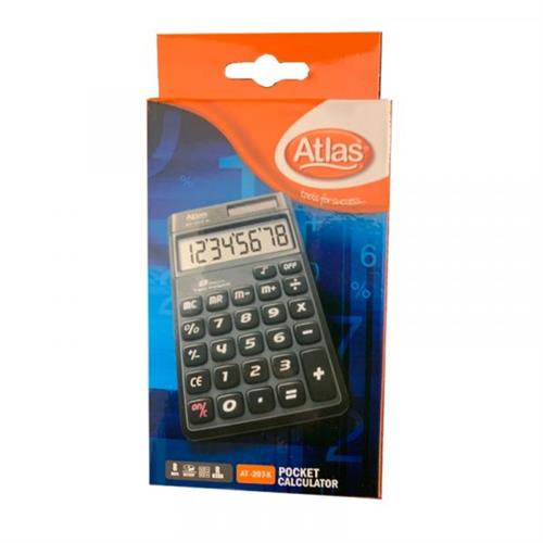 Atlas 8 Digits Solar Pocket Calculator AT-207-K