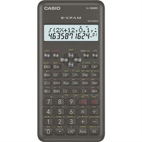 Casio Portable School & Lab Non Programmable Scientific Calculator fx-100MS (2nd Edition)