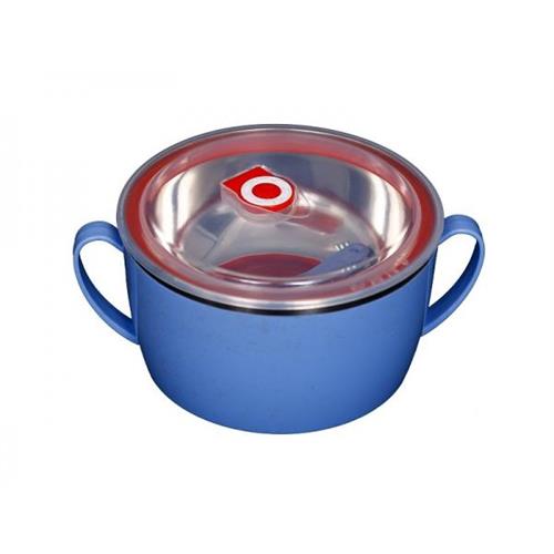 Stainless Steel 1.2L Rice And Noodles Bowl Blue