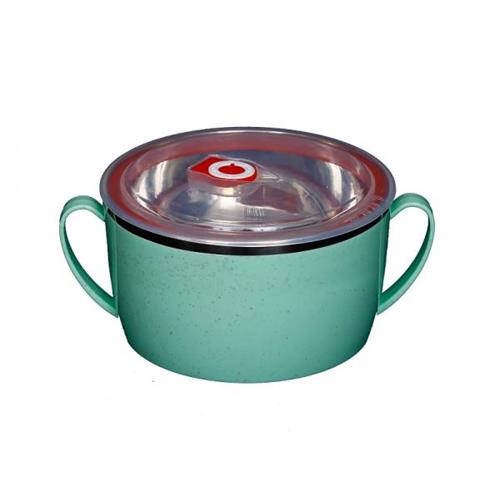 Stainless Steel 1.2L Rice And Noodles Bowl Green