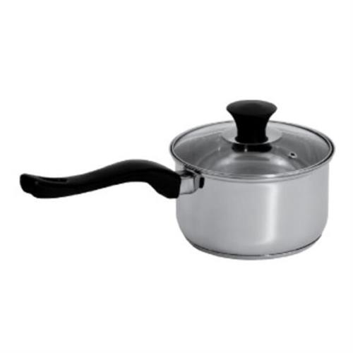 Innovex Stainless Saucepan With Glass Lid 18cm x 9cm ISP003