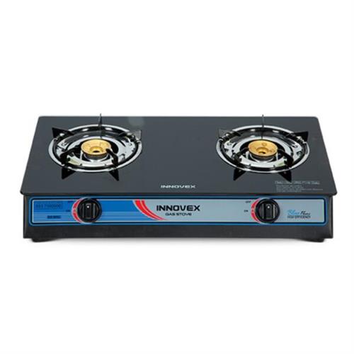 Innovex Glass Top Two Burner Gas Stove IGS005GN