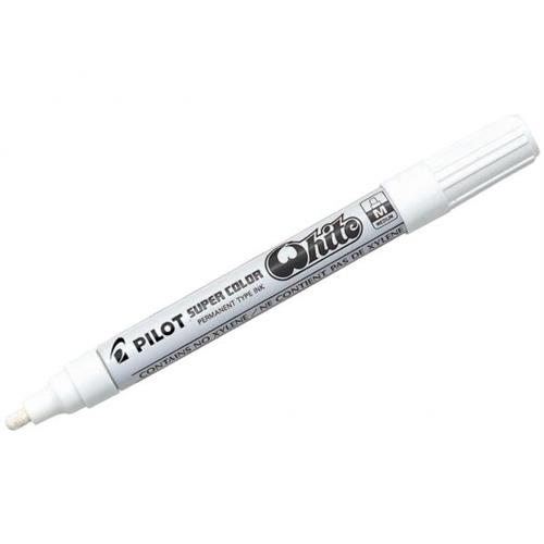 Pilot Super Color Permanent Medium Marker White SC-W-B