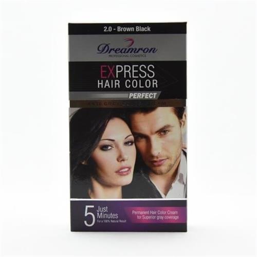 Dreamron Express Hair Color 2.0 Brown Black 30 ml