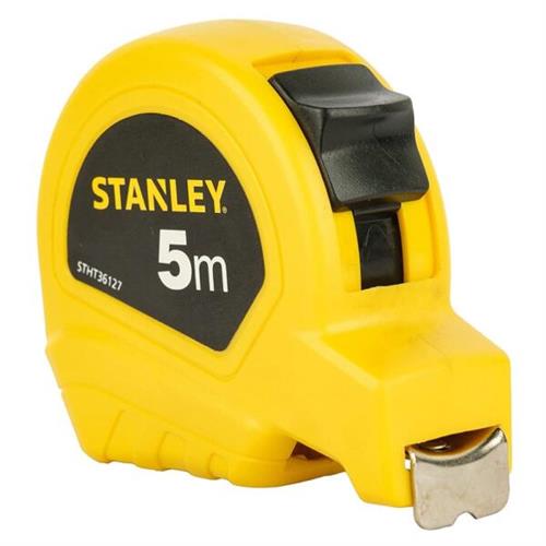 Stanley Short Tape 5m / 16 19mm Plastic Measuring Tape Yellow STHT36127-812