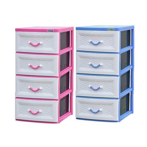 Daxer 4 Drawer Plastic Cupboard with Handle Blue DDC 04 (4D)