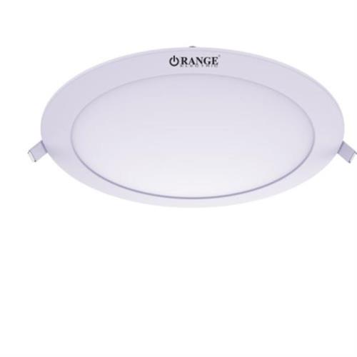 Orange Ceiling Recess Flat Circular Panel 18W Warm White (720-1106)