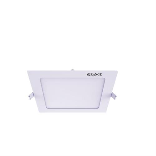 Orange Ceiling Recess Flat Square Panel 12W Day Light (720-1603)