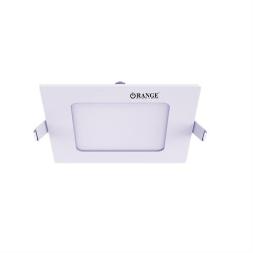 Orange Ceiling Recess Flat Square Panel 6W Day Light (720-1601)