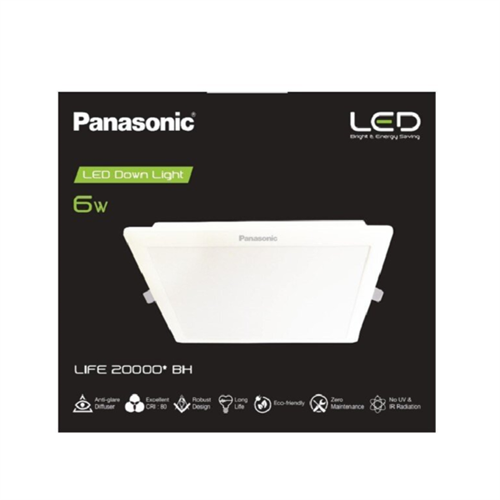 Panasonic LED Daylight Square 6500K 6W Panel Light PDLM31067