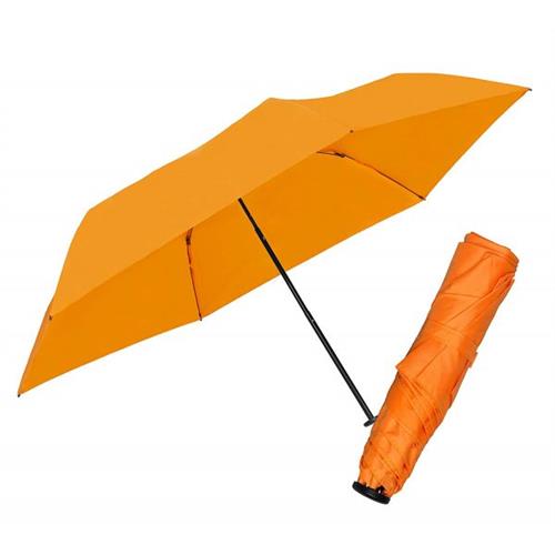 Mini Travel Umbrella Lightweight Compact Portable Orange