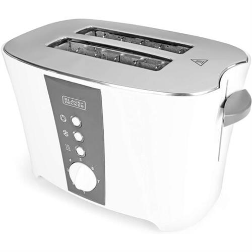 Black Decker 2 Slice 800 Watts Plastic Toaster ET122-B5