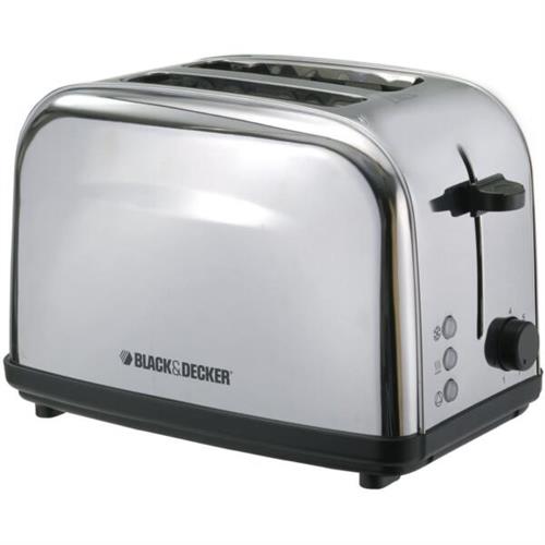 Black & Decker 2 Slice 1050 Watts Stainless Steel Toaster ET222-B5