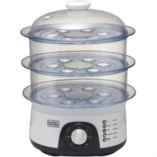 Black & Decker 775W 10L 3-Tier Food Steamer HS6000-B5