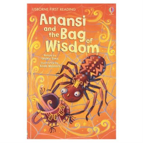 Usborne First Reading Level 1 Anansi & the Bag of Wisdom Lesley Sims