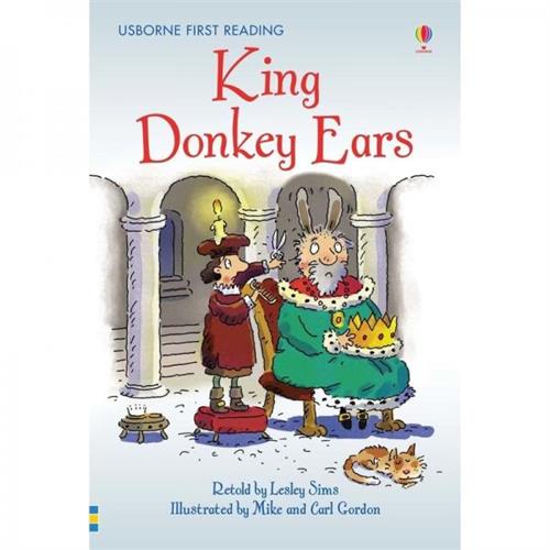 Usborne First Reading Level 2 King Donkey Ears Lesley Sims