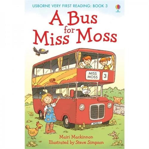 Usborne Very First Reading: Book 3 A Bus For Miss Moss Mairi Mackinnon