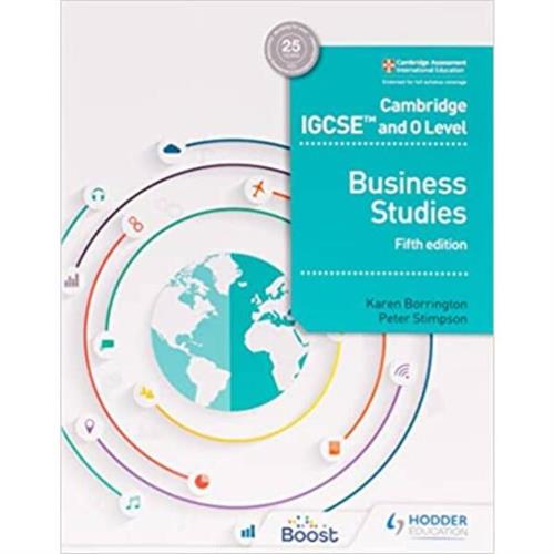 Cambridge IGCSE and O Level Business Studies 5th edition