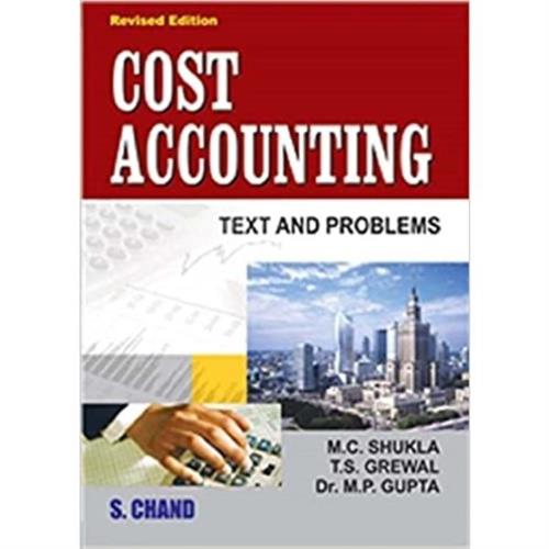 Cost Accounting Text and Problems