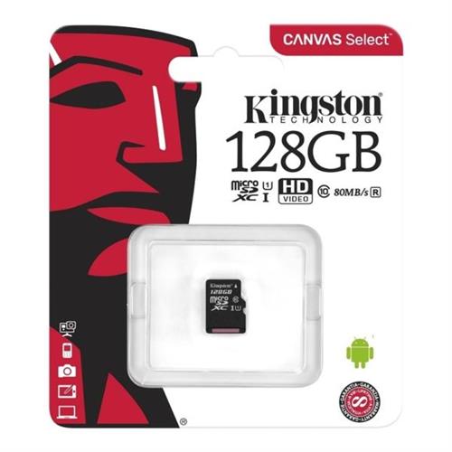 Kingston 128GB Class-10 SDCS/128GB Micro SD