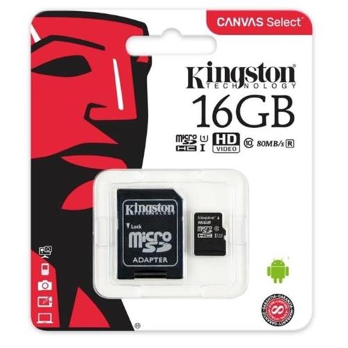 Kingston 16GB Class-10 SDC10G2/16GBFR Micro SD