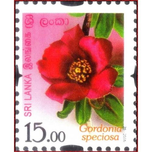 Sri Lanka 2016-10-07 Flowers of Sri Lanka Gordonia Speciosa Stamp Rs 15.00