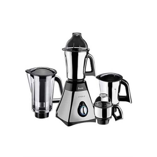 Preethi Steele 600W Mixer Grinder with Super Extractor and Four Jar MG172E