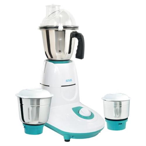 Sisil 550W Mixer Grinder Stainless Steel White SL-4MIXGR-N