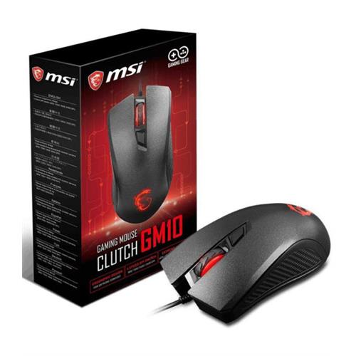 MSI Clutch GM10 USB Adjustable DPI Ergonomic Design Gaming Grade Optical Mouse