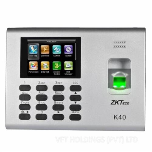 ZKTeco K40 Biometric Fingerprint Access Control System With Time Attendance Logging