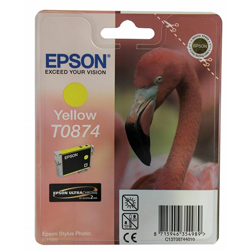 Epson Original Ink Yellow High Gloss Optimizer For Stylus Photo R1900 T0874