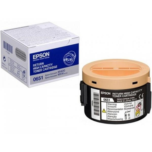 Epson 0651 High Capacity Return 2.2K Toner Cartridge For M1400 C13S050651