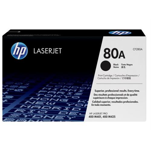 HP 80A Black Original LaserJet Toner Cartridge CF280A