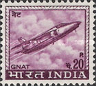 India 1967 -1974 Local Motifs 20P Stamp Pinkish Purple