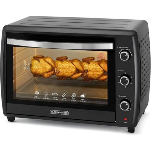 Black & Decker 70L Double Glass Toaster Oven with Rotisserie TRO70RDG-B5