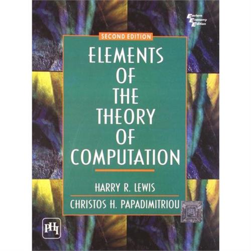 Elements of the Theory of Computation