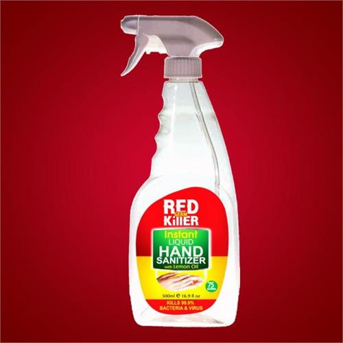 4Rever Red Germ Killer Instant Hand Santizer Liquid With 75 % Alcohol 470ml