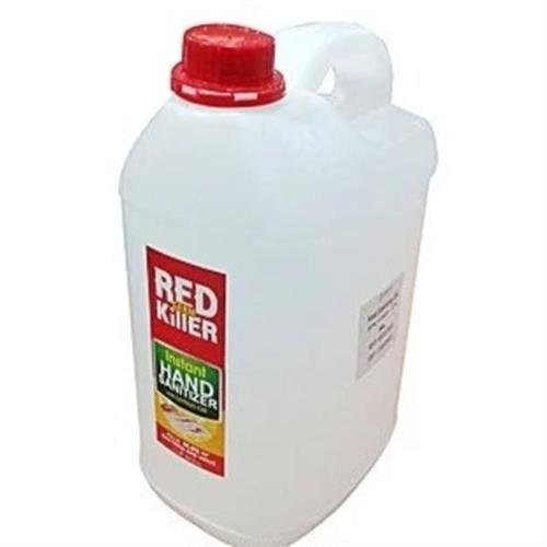 4Rever Red Germ Killer Instant Hand Sanitizer Liquid With 75 % Alcohol 5L