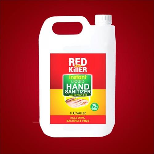 4Rever Red Germ Killer Instant Hand Santizer Liquid With 75 % Alcohol 1L