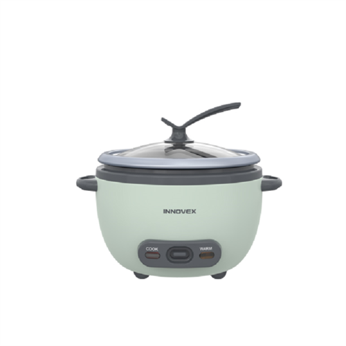 Innovex 1.0L 400W Bachelor Rice Cooker With Glass Lid IBRC01