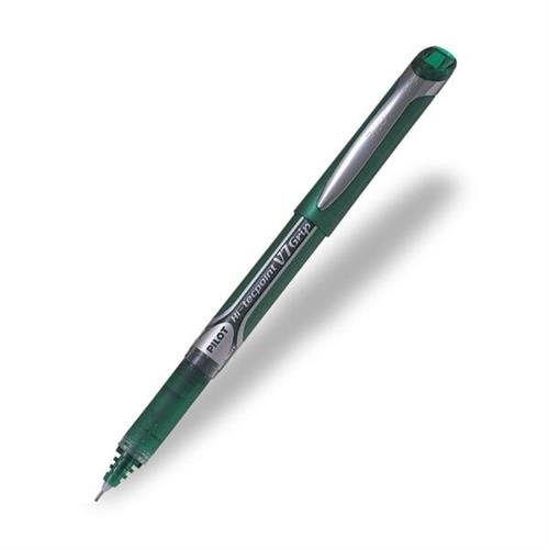 Pilot Hi-Techpoint V7 Rubber Grip Roller Ball Pen Green BXGPN-V7-G